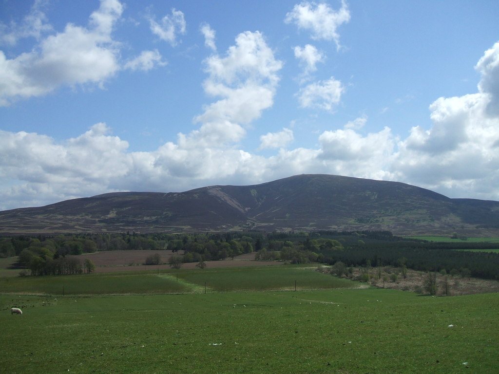 Tinto Hill rising above the South Lanarkshire countryside.