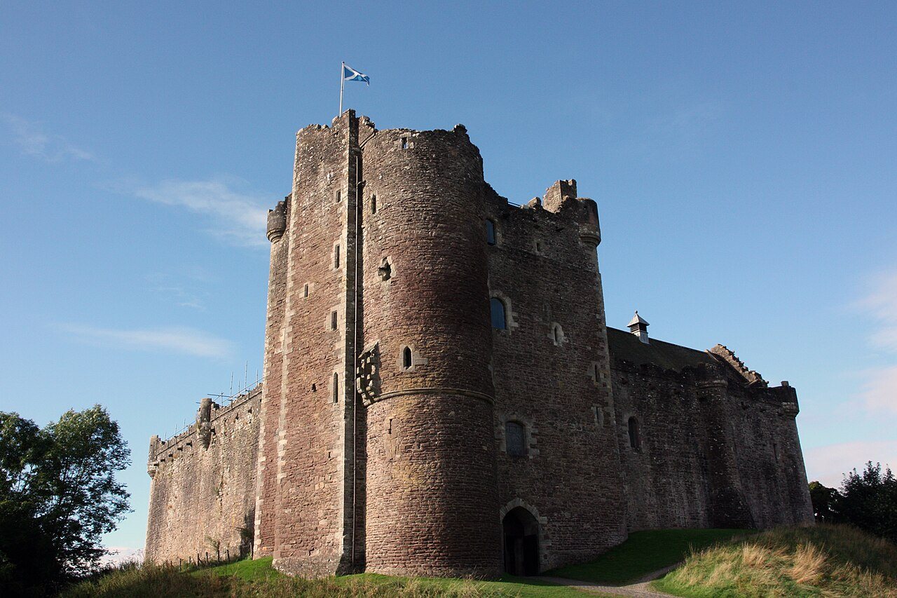 Exterior view of Doune Castle near the village of Doune.