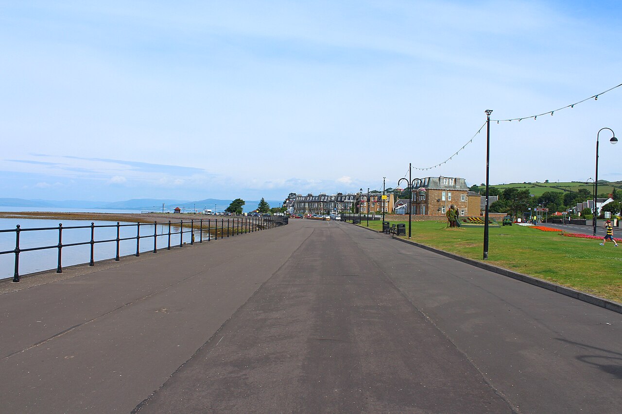 Largs seafront promenade