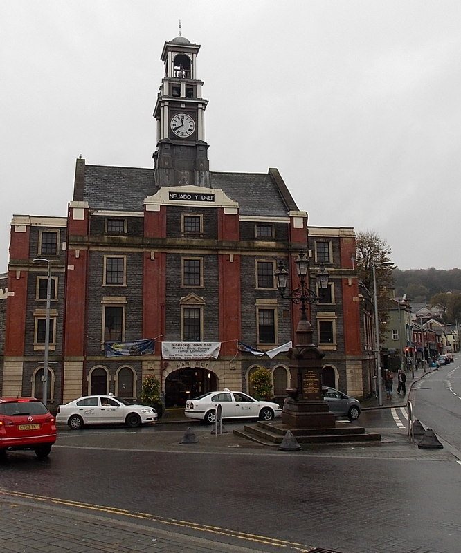 Maesteg town hall clock tower
