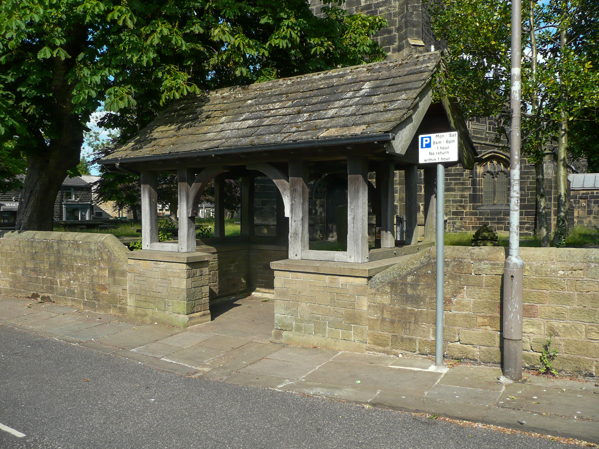 Lych gate at Market Place, Penistone